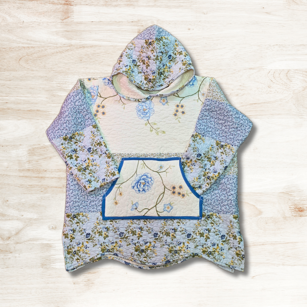 Quilted Embroidered Hoodie 2XL
