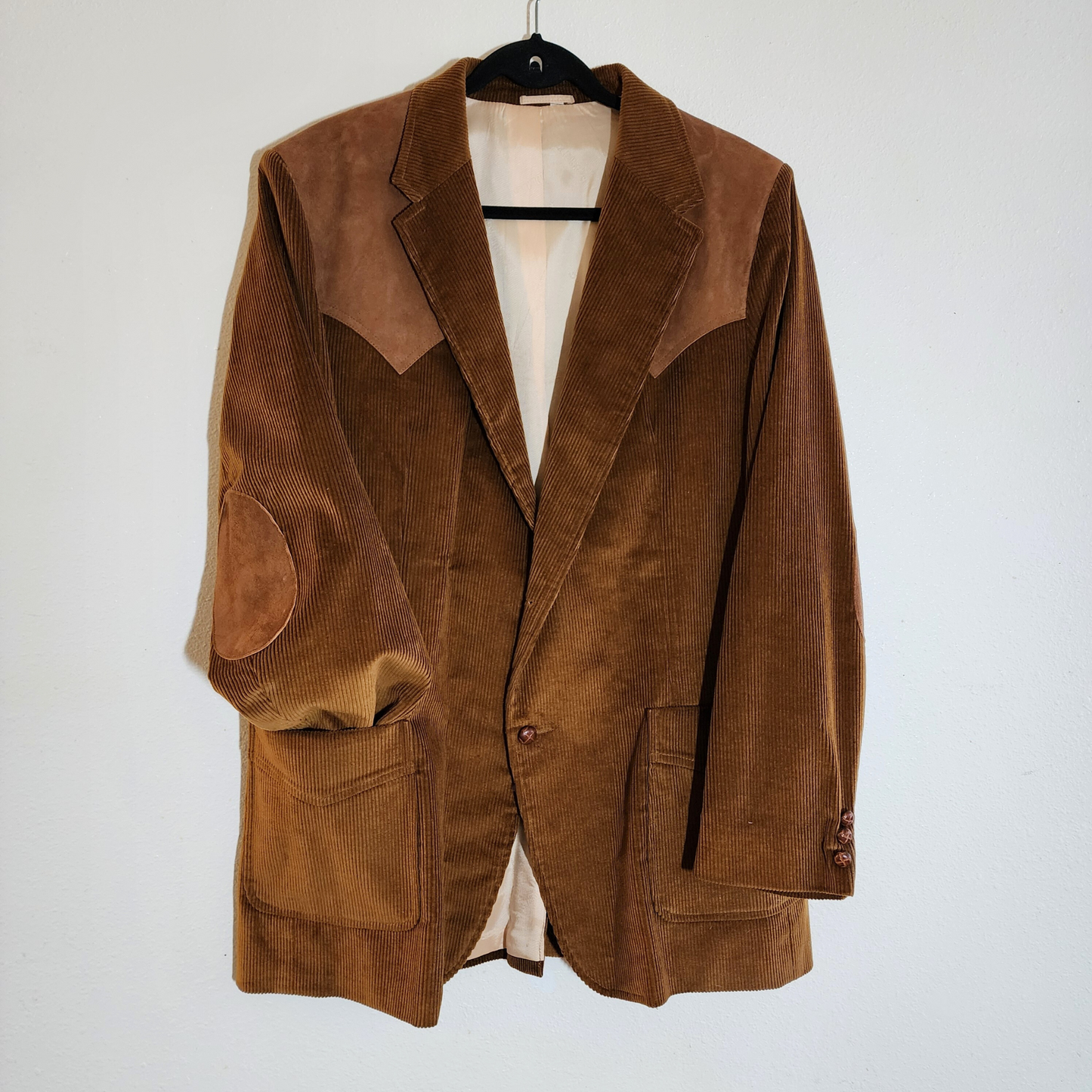 Vintage 70's Brad Whitney Corduroy and Suede Western Sport Jacket/Blazer