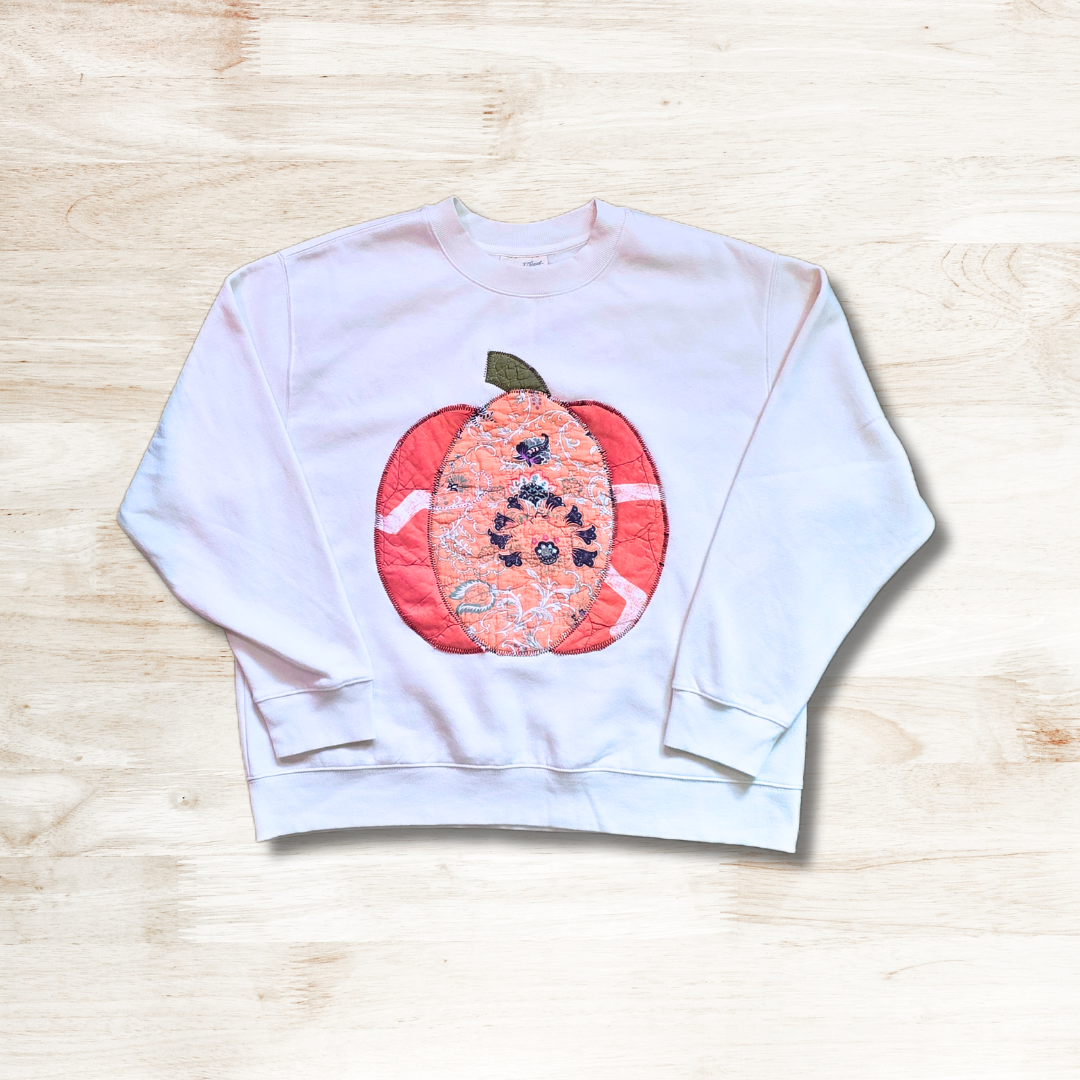 Quilted Pumpkin Sweatshirt - XL