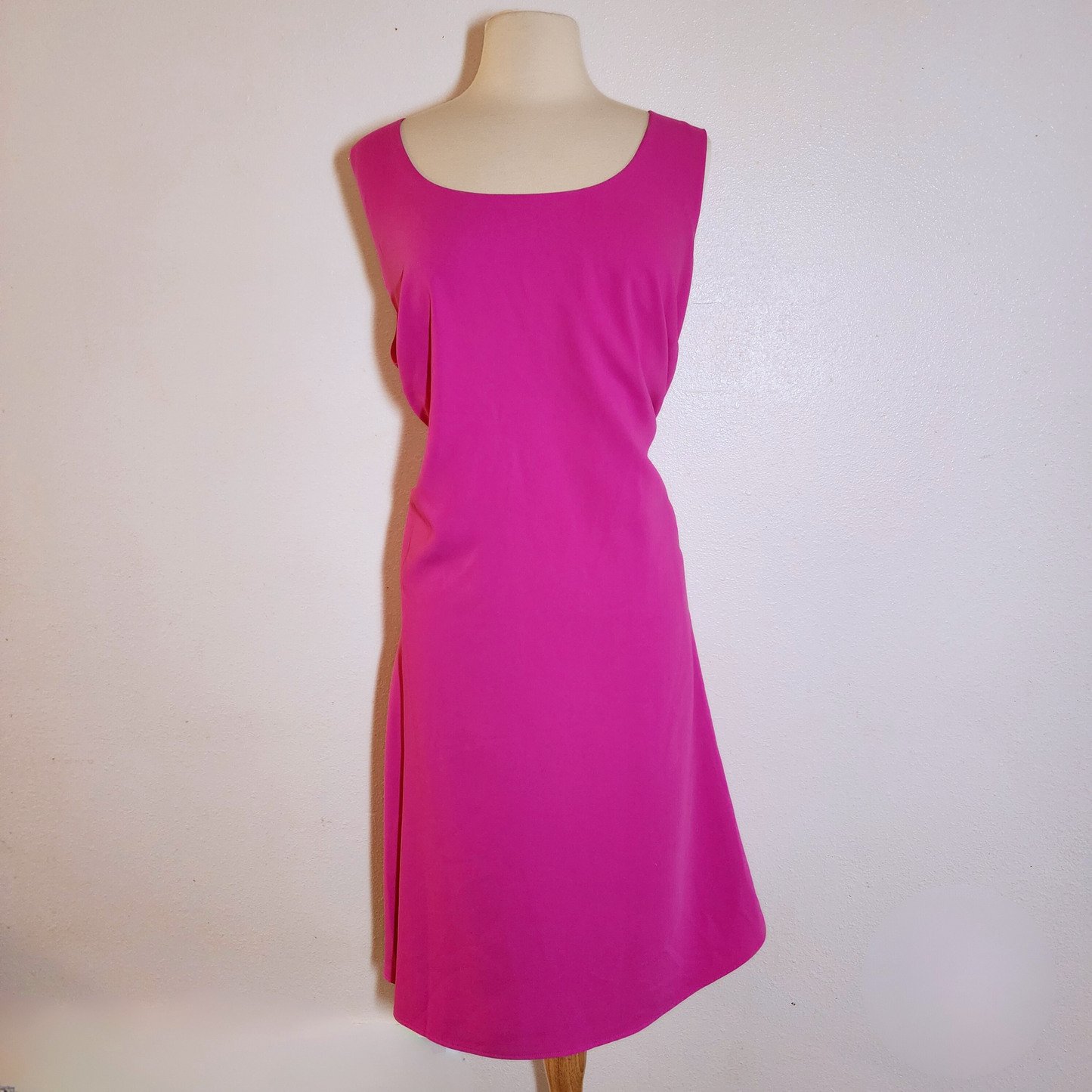 Hot Pink Lauren Ralph Lauren Crepe A-Line Dress Sz 20