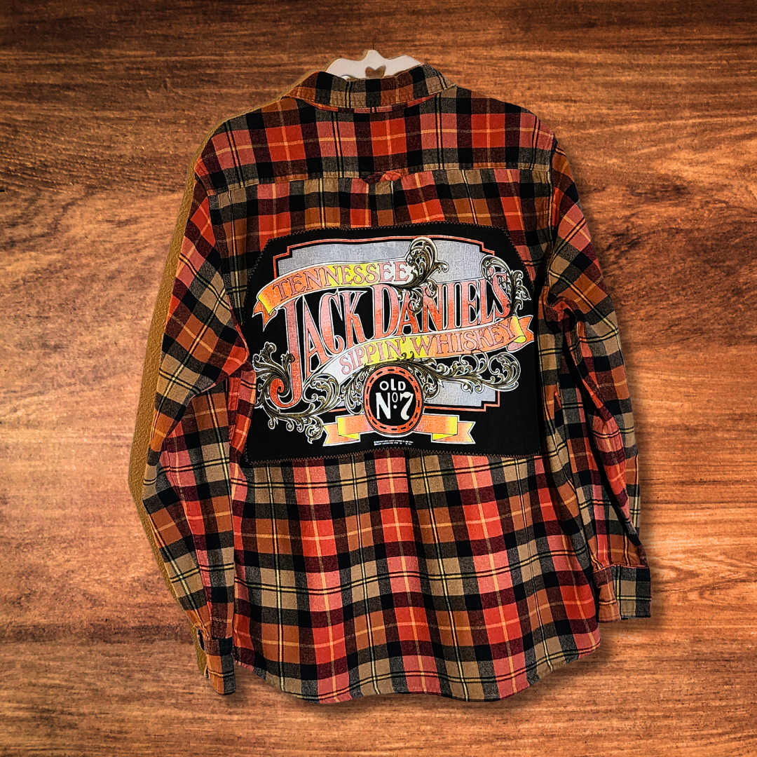 Jack Daniels Patch Flannel L