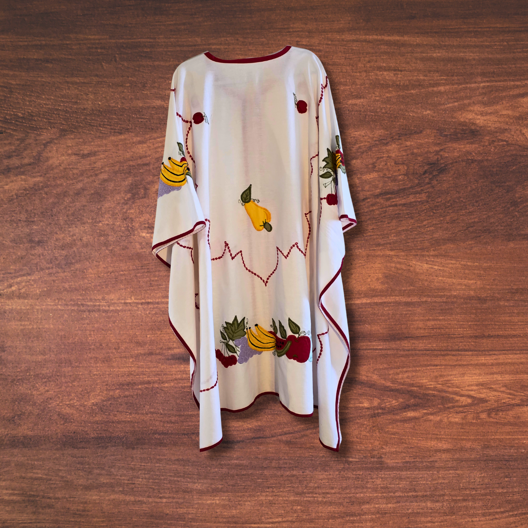 Embroidered Fruit Duster OS
