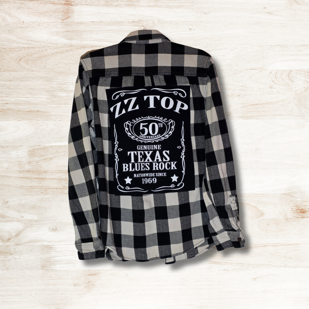 ZZ Top Patch Flannel Medium