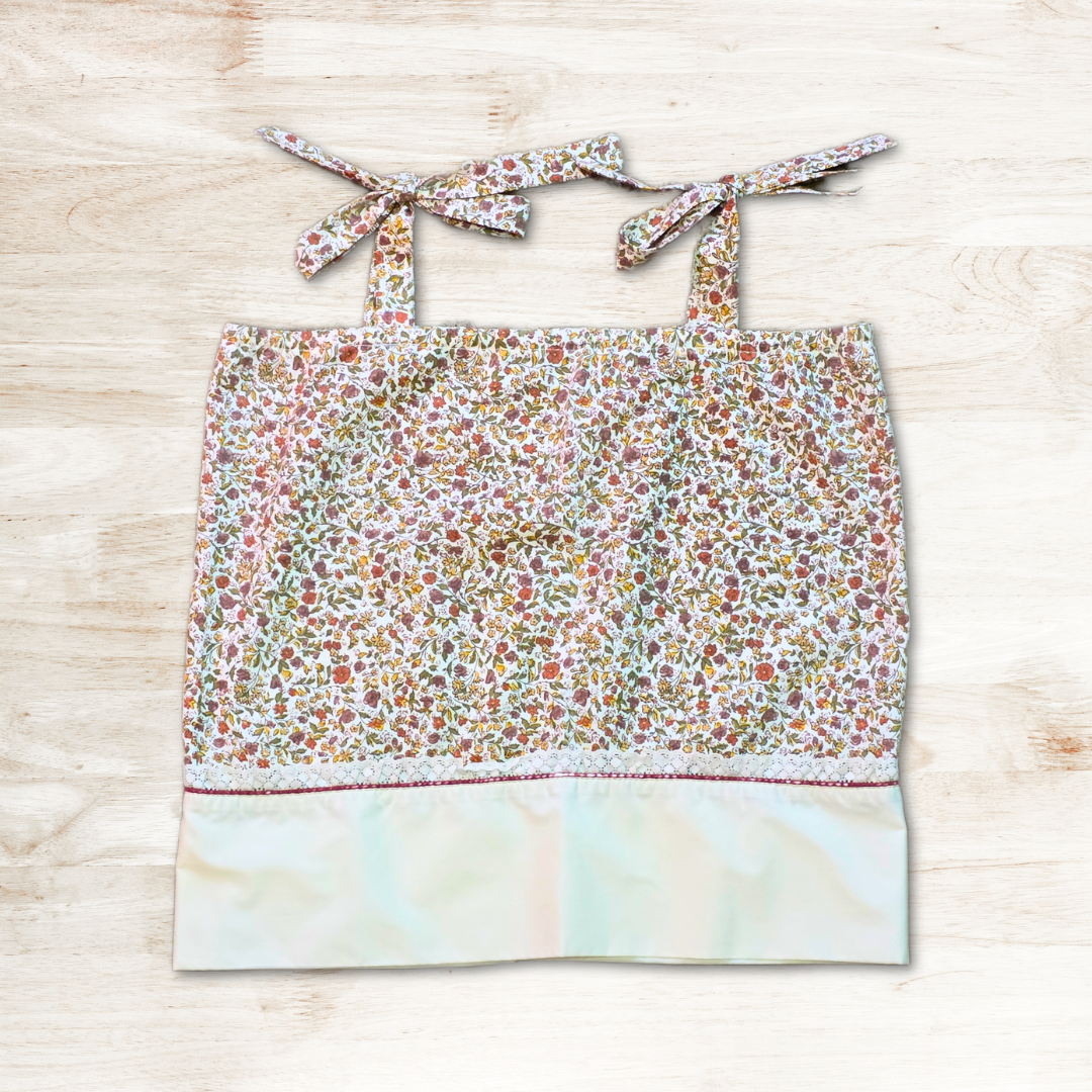 Tied Shoulder Vintage Pillowcase Top XL