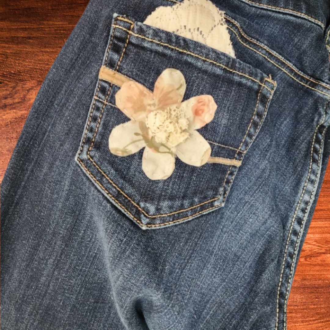 Natural Floral and Lace AE Flares