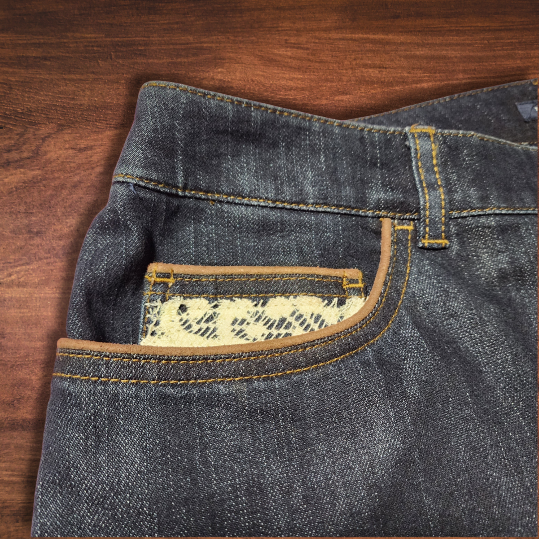 Vintage Lace Flares with Appliques NWT