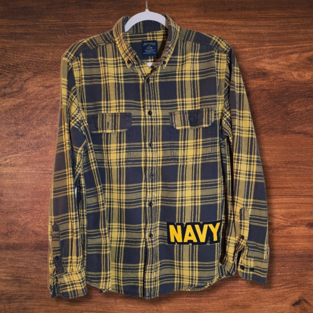 NAVY Patch Flannel