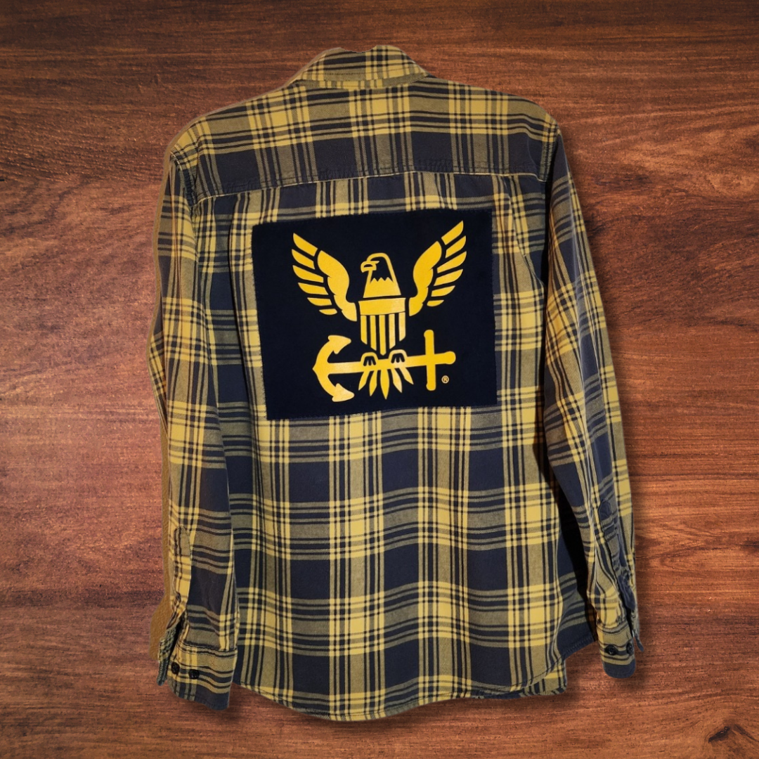 NAVY Patch Flannel