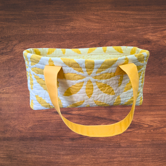 Quilted Tote Bag 15" x 7" x 6"