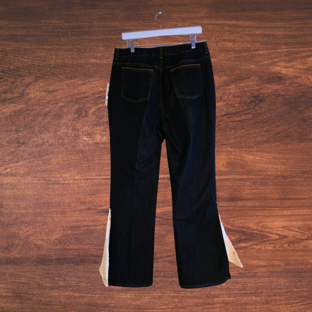 Lace Flares with Appliques NWT - Sz 12