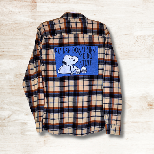 Don't Make Me Patch Flannel XL