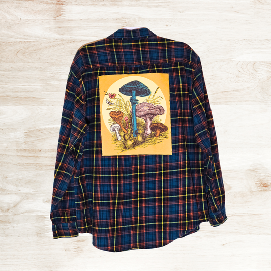 Mushroom Patch Flannel XL