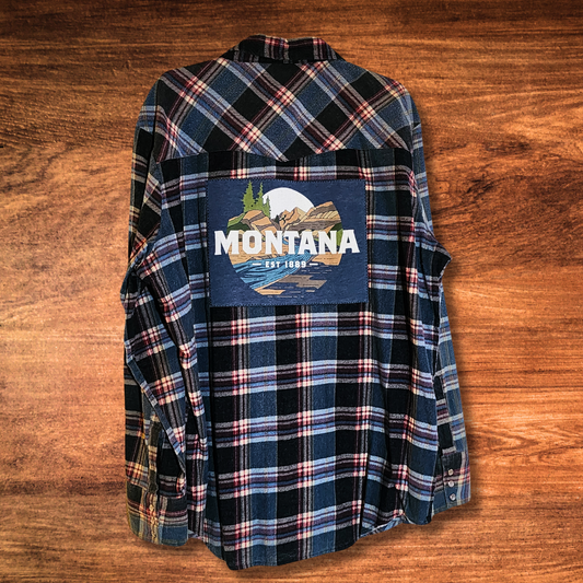Montana est 1889 Patch Flannel XL