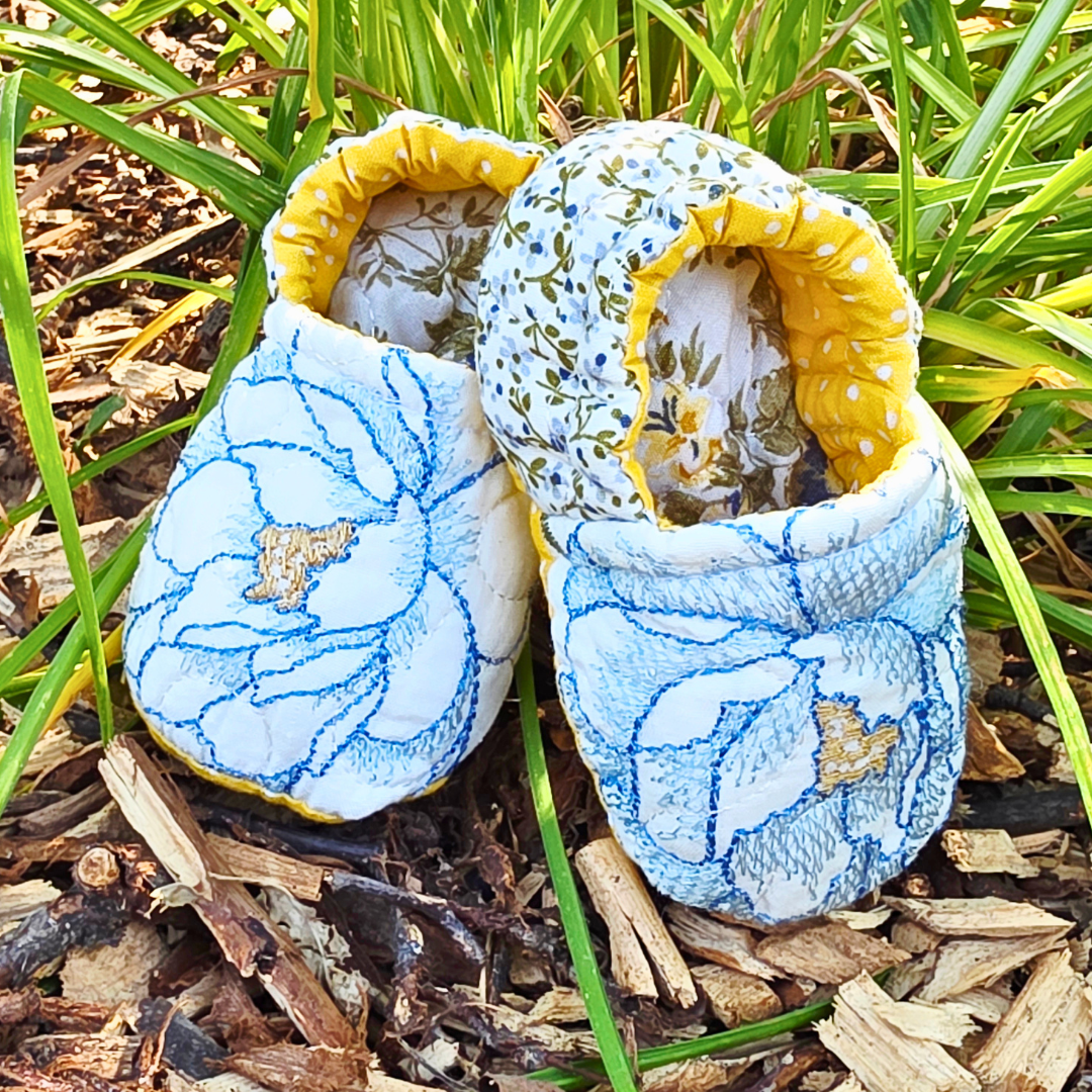 Quilted Baby Booties