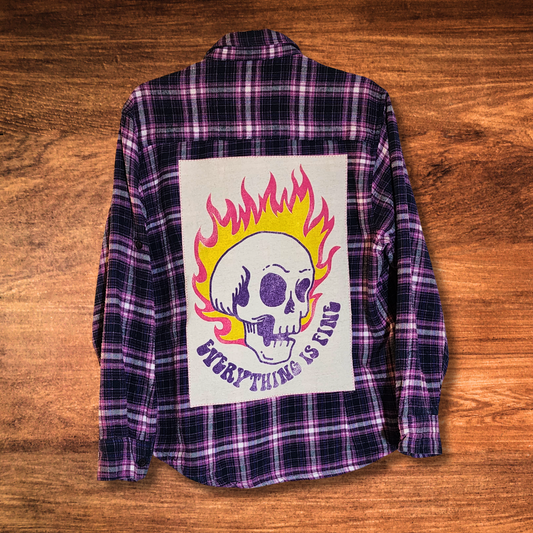 Everything is Fine Patch Flannel L