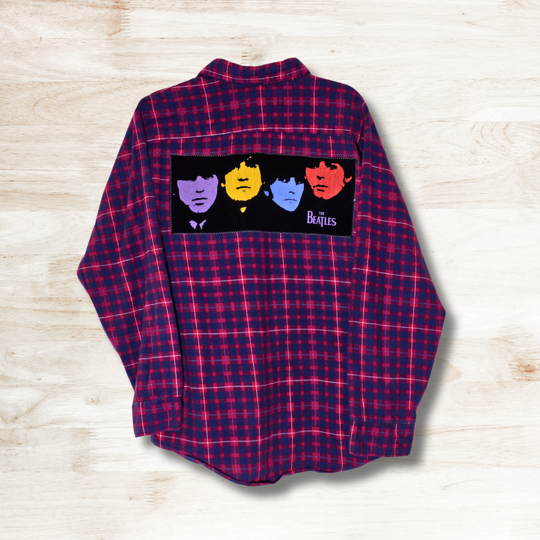 Boy Band Patch Flannel Large