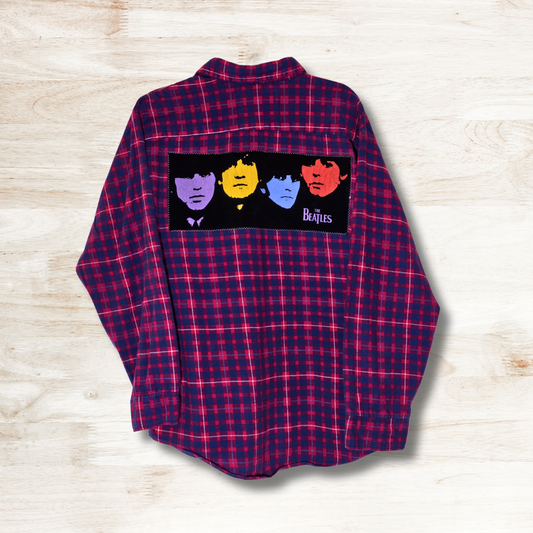 Boy Band Patch Flannel Large