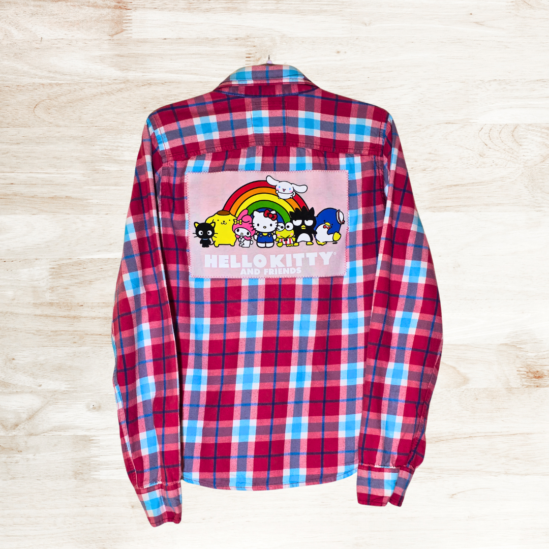 Hello Kitty Patch Flannel Large