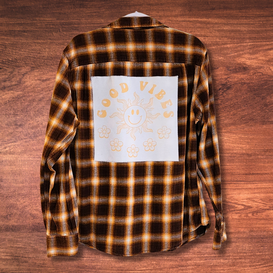 Good Vibes Patch Flannel L