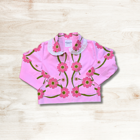Hand Painted Upcycled Jacket L