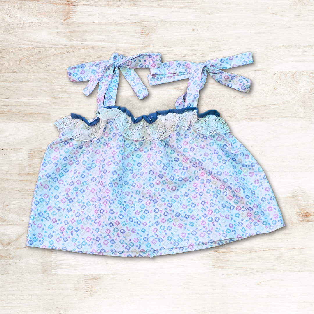 Tied Shoulder Pillowcase Top - S/M