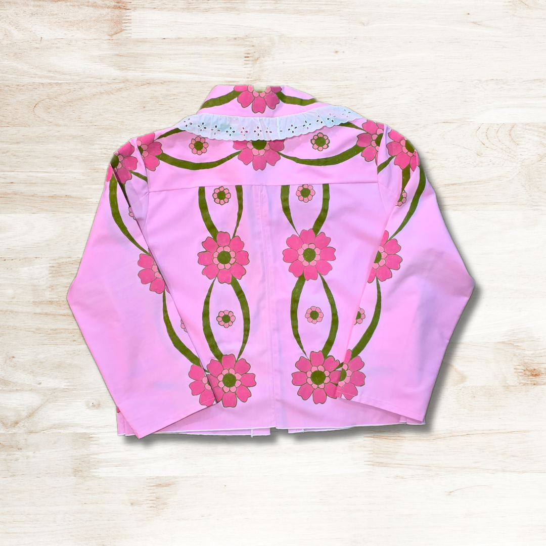 Hand Painted Upcycled Jacket L