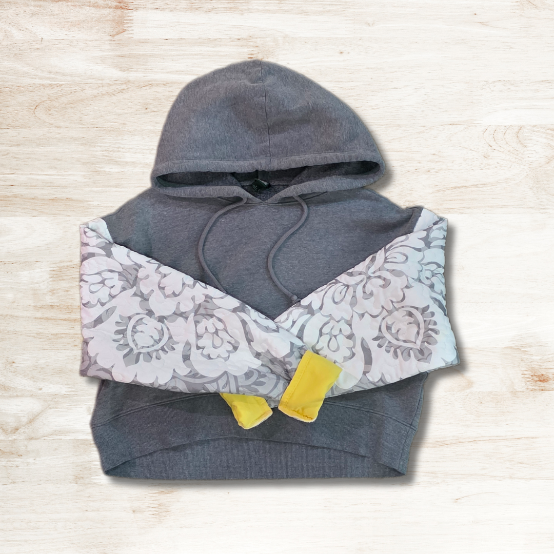 Quilt Sleeve Hoodie Small