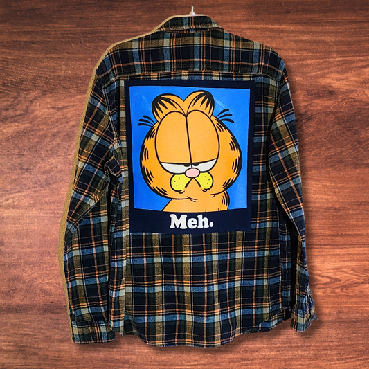 Garfield Meh Patch Flannel L