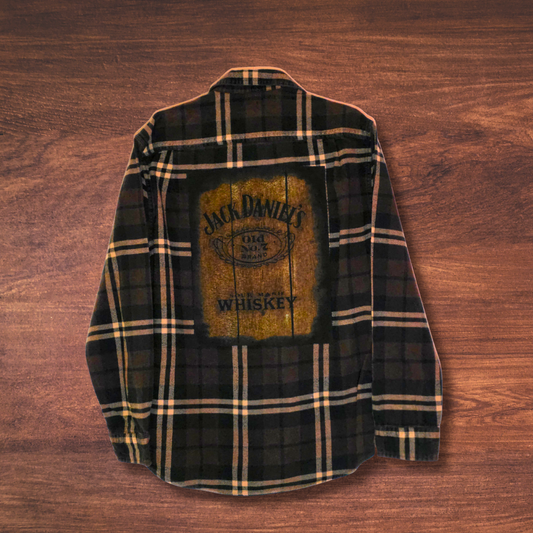Jack Daniels Patch Flannel L