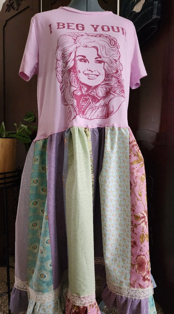 I Beg Your Parton Tee Dress