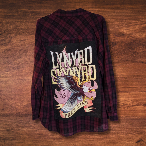 Lynyrd Skynyrd Patch Flannel