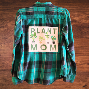 Plant Mom Patch Flannel