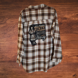 Well Behaved Women Patch Flannel