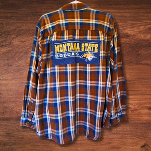 Heather Blue Montana State Bobcats Flannel