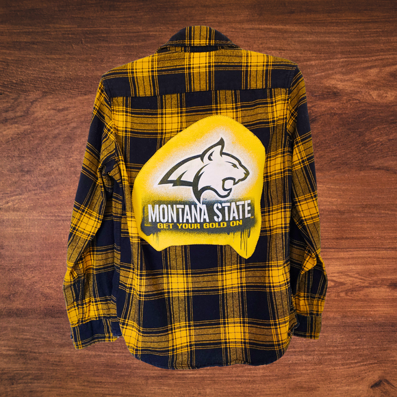 Montana State Bobcats Patch Flannel