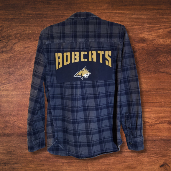 MSU Bobcat Patch Flannel