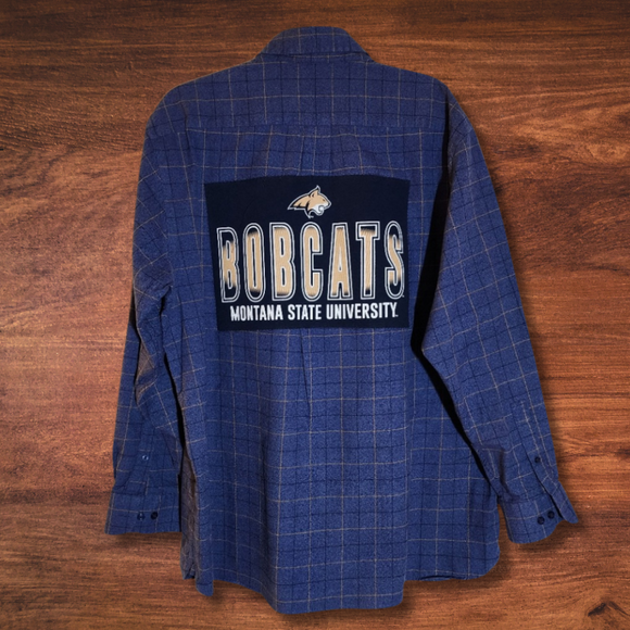 Montana State Bobcats Patch Flannel