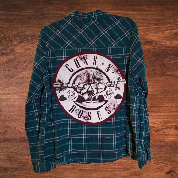 Guns N Roses Patch Flannel