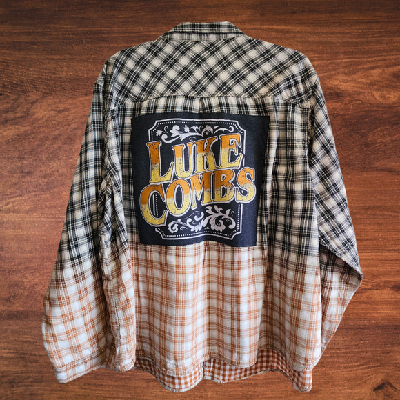 Luke Combs Ombre Patch Flannel