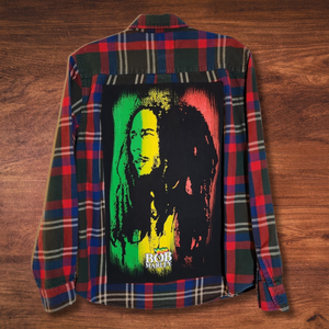 Bob Marley Patch Flannel