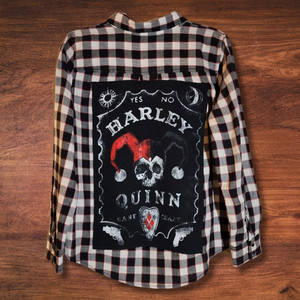 Harley Quinn Patch Flannel