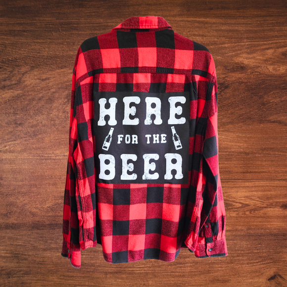 Here for the Beer Patch Flannel