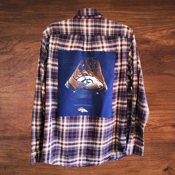 Denver Broncos Patch Flannel