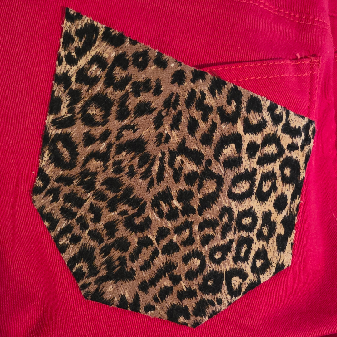 Red Cheetah Flares NWT - Sz 15