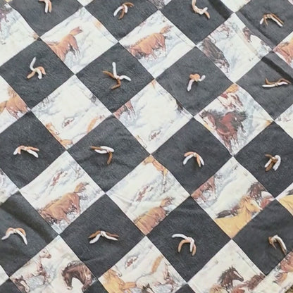 Design Your Own Quilt Coat - Horse Denim